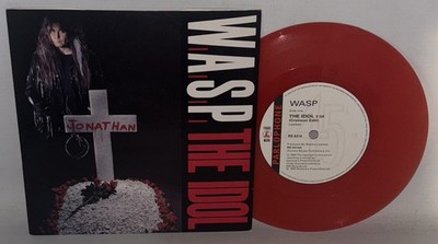 W.A.S.P.   The Idol - 1992 Crimson Vinyl 7'' Single - Parlophone RS 6314 - EX