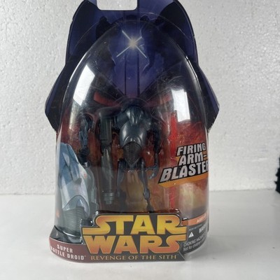 Star Wars Super Battle Droid Figure ROTS 2005 Hasbro Blaster . New In Box