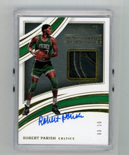2021-22 Panini Immaculate Sneaker Swatches Autograph SSS-RPB Robert Parrish 3/10