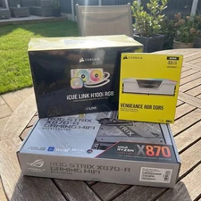 Corsair RAM / Motherboard / AIO, CORSAIR iCUE LINK H100, ASUS ROG STRIX X870