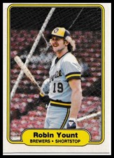 1982 Fleer #155 Robin Yount Milwaukee Brewers