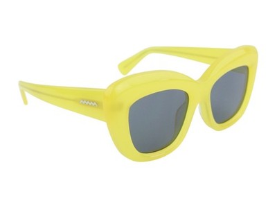 BRAIN DEAD Chibi Gelb/BLK Damen Sonnenbrille OS Tinted Cat-Eye
