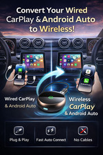 Wireless CarPlay Android Auto Adapter   Convert Wired to Wireless Plug  Play