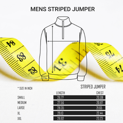 WESTACE Men's Striped Quarter-Zip Sweater Casual Knit Pullover