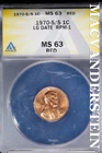 1970-S Lincoln Memorial Cent — photo from another recent sale