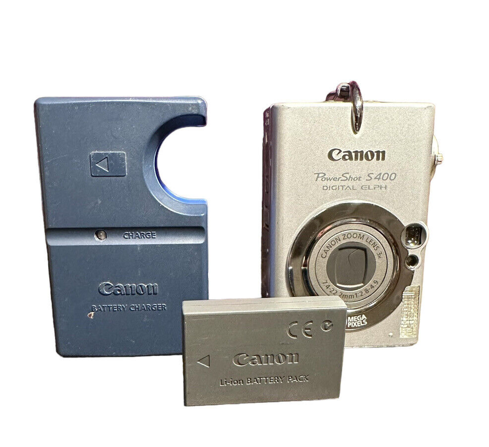 Canon PowerShot S400 PC1038 Silver Digital Elph Camera with Canon PowerShot S400 PC1038 Silver Digital Elph Camera with