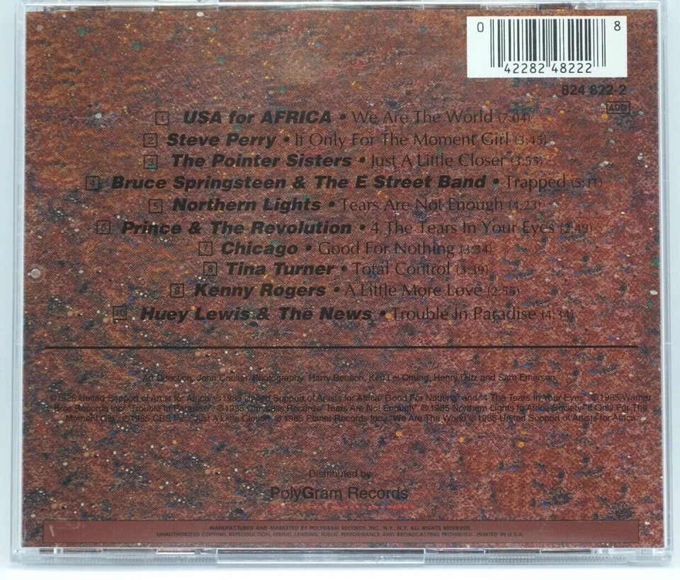 USA For Africa : We Are The World   CD Album - Live Aid - HTF - Image 2 of 3