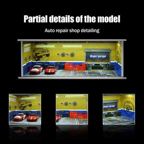 1/64 Diorama Diecast Garage Model LED Parking Lot Scene Display Model AU Stock - Picture 133 of 191