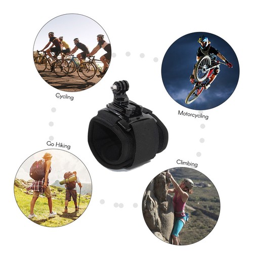 TELESIN 360° Wrist Band Holder Mount for Xiaomi+Yi4K+ Hero7/6/5 D5R0 - Picture 8 of 11
