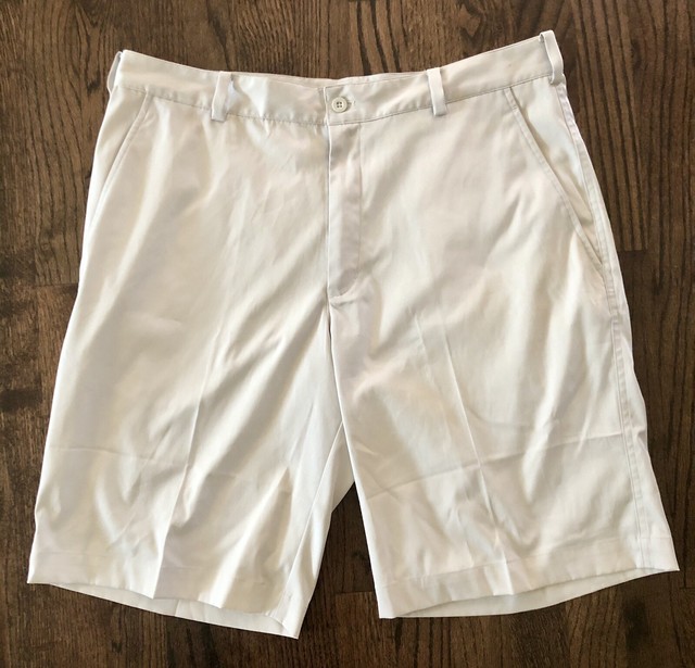 NIKE GOLF DRI-FIT 36 Waist Mens Beige Golf/Casual Bermuda Shorts Wicking | eBay