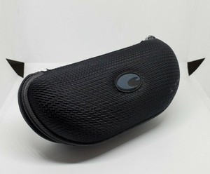 Costa Logo Sunglasses Case Hard Protective Zipper Black Mesh High