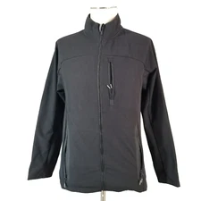 All In Motion windbreaker jacket men small black fleece lined Outdoor Sports