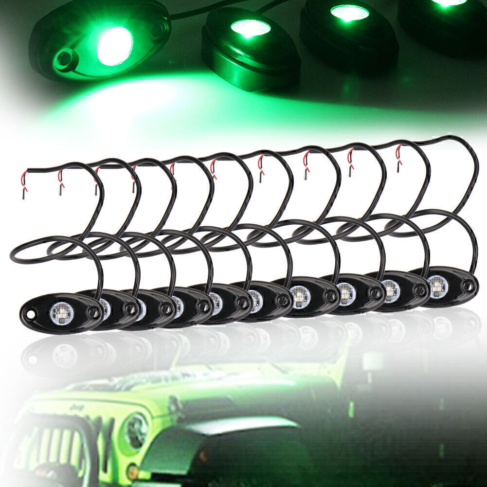 10 X Chassis Lampe für JEEP ATV Off-Road Truck unter Körper Trail Rig Rockbar