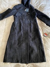 Rare Mackage Elodie Black Coat Xl,nwt.rrp £950