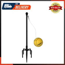 Tetherball Set with Ball & Rope for Outdoor Backyard Adjustable Tether Ball Pole