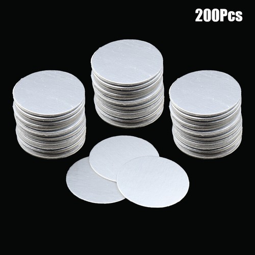 200Pcs Bottle Jar Seal Cap PET Electromagnetic Aluminum Foil Induction Gasket - Picture 15 of 23