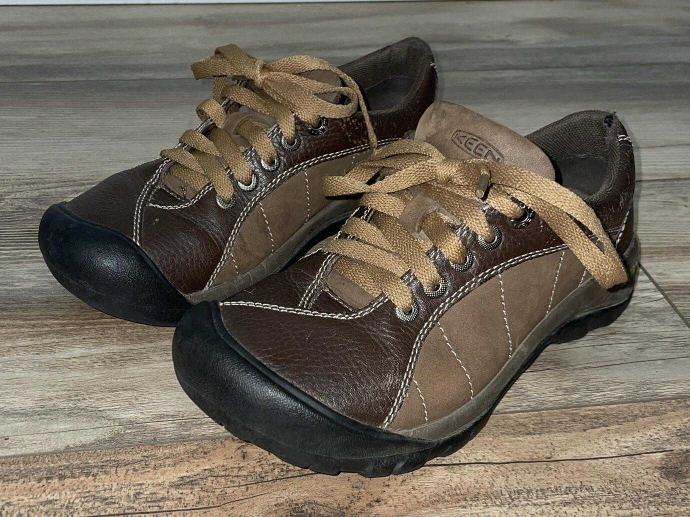 Scarpe stringate Keen donna taglia 6 Presidio Cascade pelle marrone escursionismo