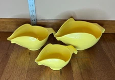 Randy Kaas POURfect Mixing Bowls 3pc Prep Set 1-2-4 Cup Yellow