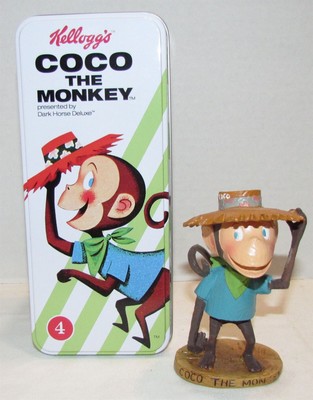 Dark Horse Kellogg's Coco the Monkey Figure in Collector's Tin with Button