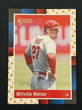2022 Donruss Variations On Fire #265 Mike Trout RETRO Millville Meteor #'d 34/75