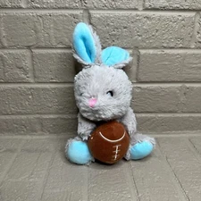 Hugfun Hug Fun Bunny Rabbit Holding Football 9" Stuffed Toy Doll Plush