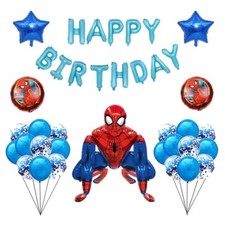 Spiderman Birthday Balloons Boy birthday Party Supplies Decorations