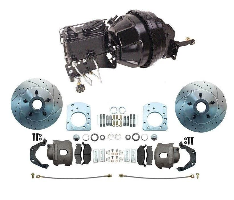 Conversión de freno de disco de rendimiento delantero y trasero para Dodge D100 1959-71 Foto 3 de 4