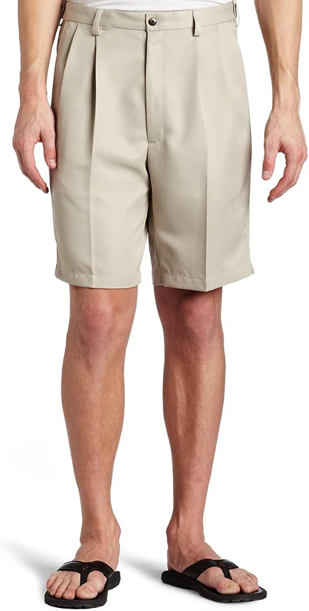 Big and tall pleated shorts sale
