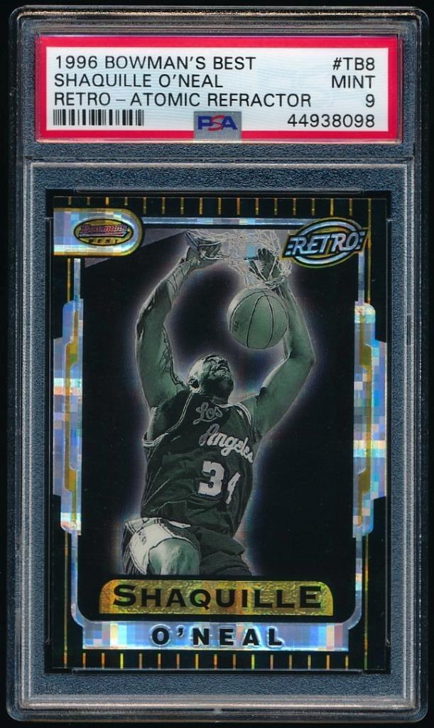 1996-97 Bowman's Best - Retro Shaquille O'Neal #TB8 Atomic