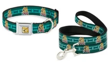 Buckle Down Seatbelt Dog Collar or Leash DOGE Dogecoin Cryptocurrency Made USA 