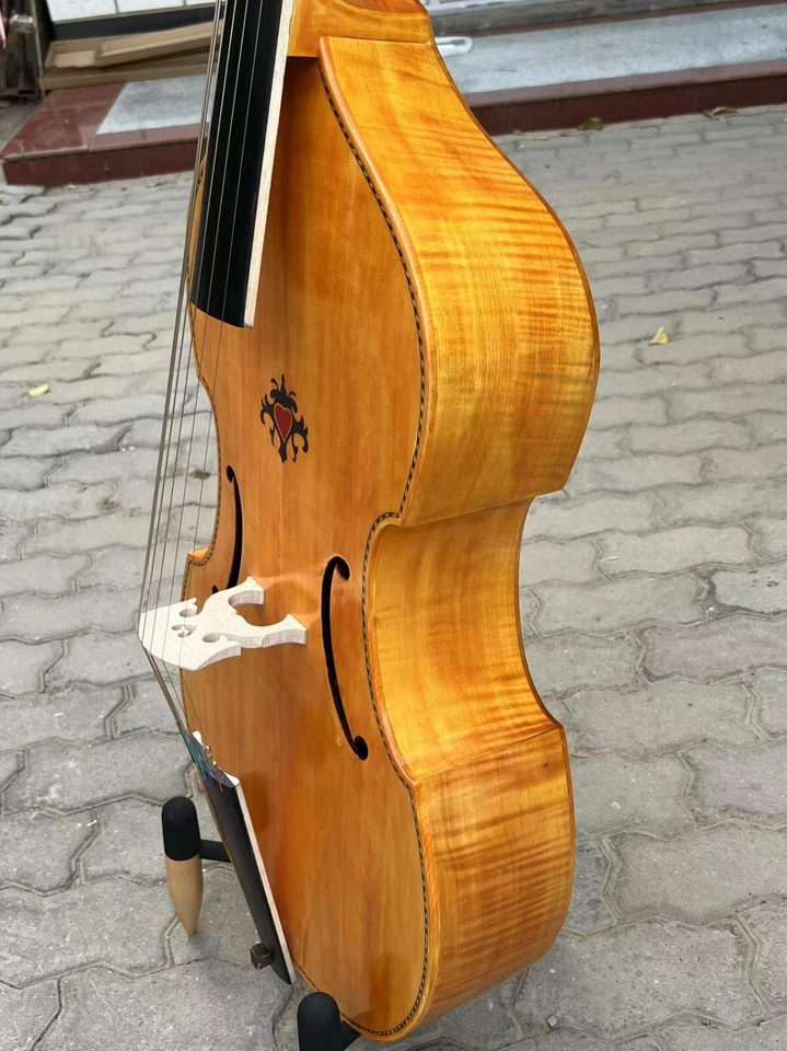 Baroque Style profession Maestro 6 strings 29" viola da gamba,flames back #15932 - Image 4 of 4