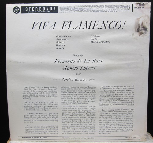 Viva Flamenco - Fernando de La Rosa & Manolo Lopera - VOX - Imagen 2 de 3