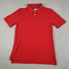 Ralph Lauren Polo Shirt Boys XL Red Pony Casual Short Sleeve Kids