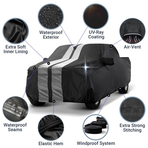 Truck Custom-Fit Cover For 2011-2025 RAM 1500 Crew Cab, 5.6 ft. Short Bed - Picture 4 of 9
