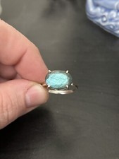 sterling silver labradorite ring Size 9
