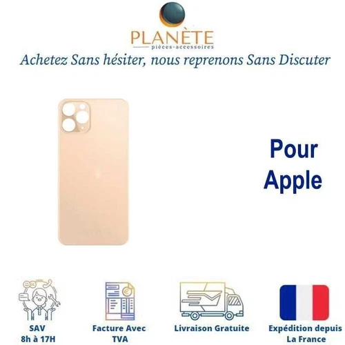 Gold Large Version HOLE Battery Cover For iPhone 11 Pro A2160 A2215 A2217