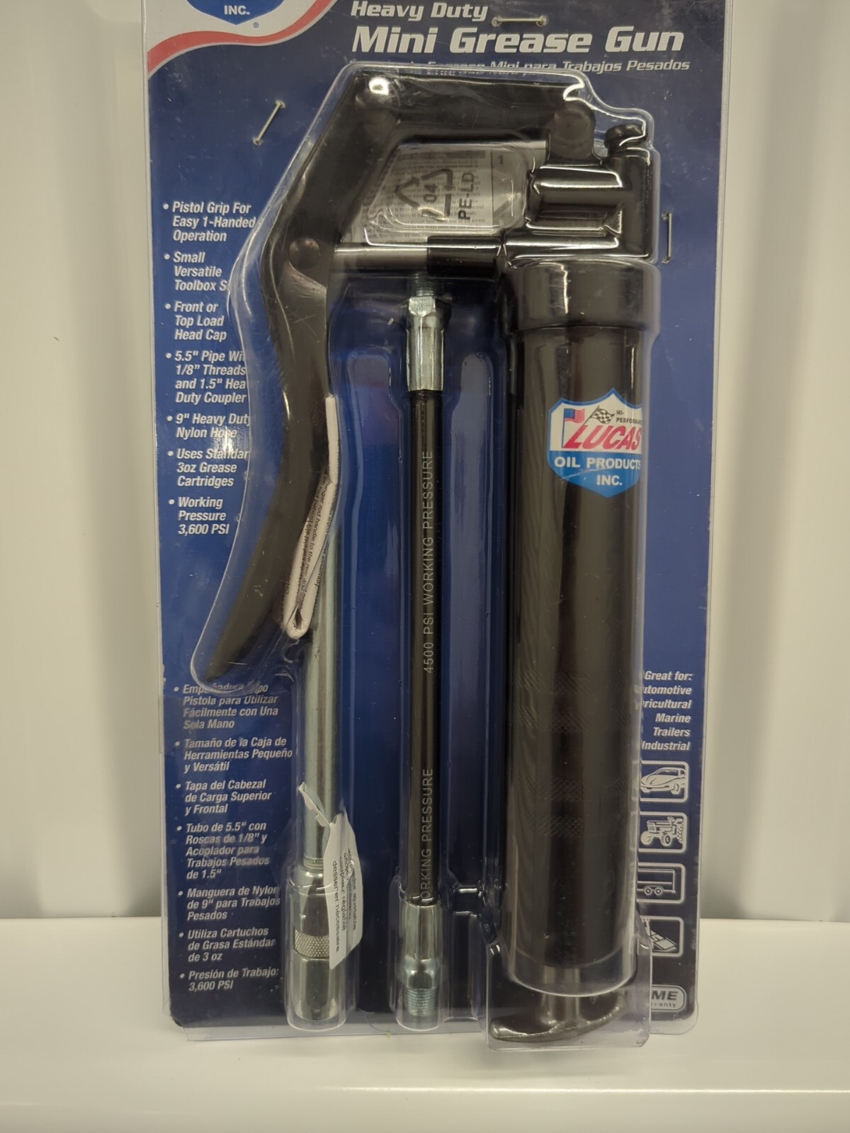 Lucas Mini Pistol Grip Grease Gun Kit eBay