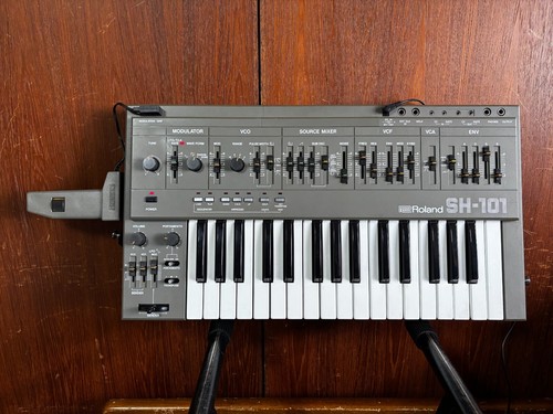 Roland SH-101 monophonic bass synthesizer w/ MOD GRIP SH101