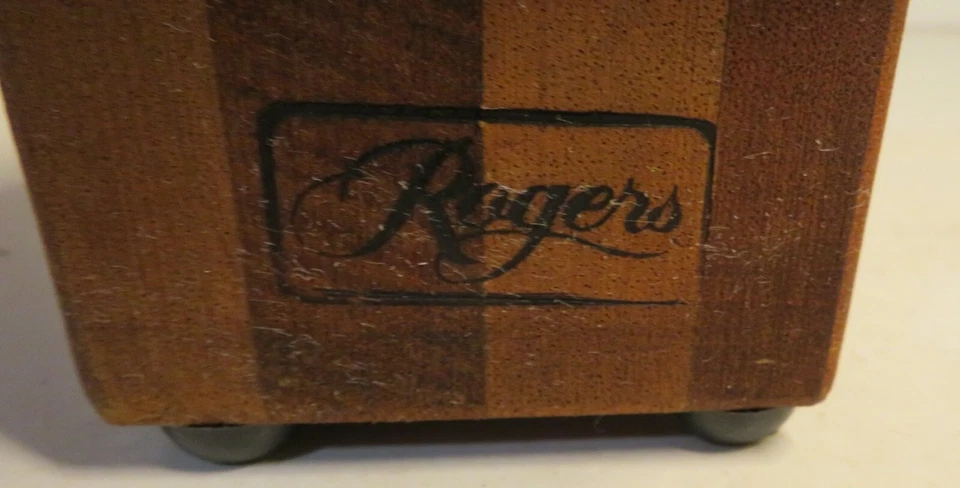 ROGERS Pequeño 5" Alto VACÍO Cuchillo de Madera Bloque 8 Ranuras Soporte de Madera Cuchillos para Carne Foto 2 de 4