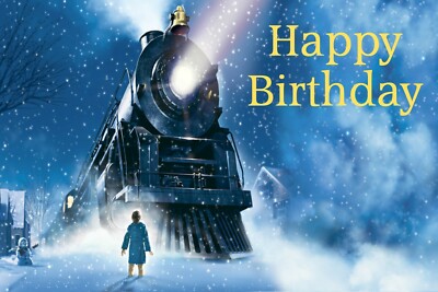 3x6 Polar Express vinyl Birthday Banner | eBay