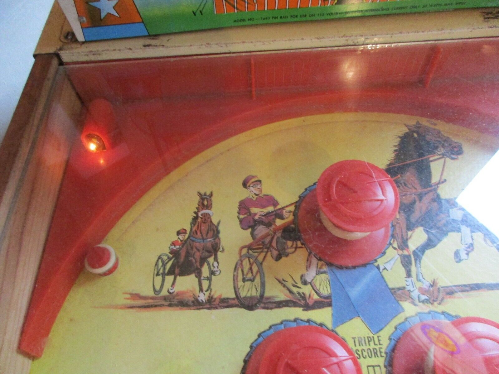 Vintage 1950's State Fair Strength Tester Pinball Machine Superior Toy Co.