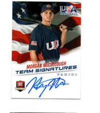 2015 USA Baseball 18U National Team Signatures #13 Morgan McCullough 086/499
