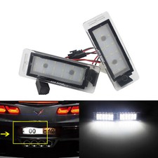 1 Paar Led Kennzeichenbeleuchtung Lampe Weiss passend für Vauxhall VXR8 ab 2013