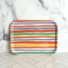 Striped Decorative Tray