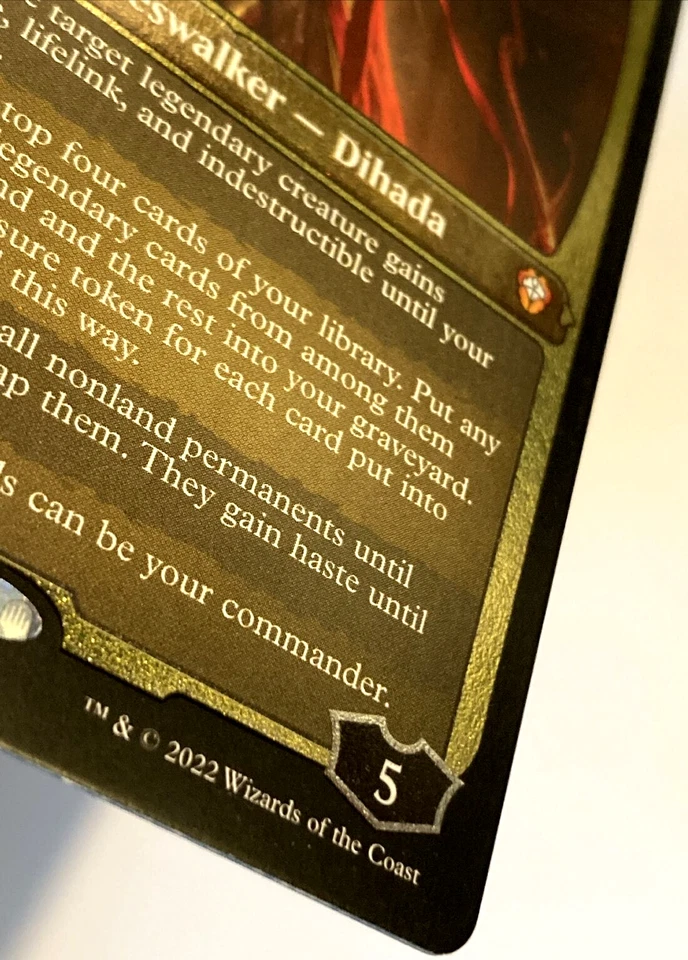 MTG Dihada *FOIL THICK DISPLAY COMMANDER CARD* Commander: Dominaria United 49 - Image 3 of 4
