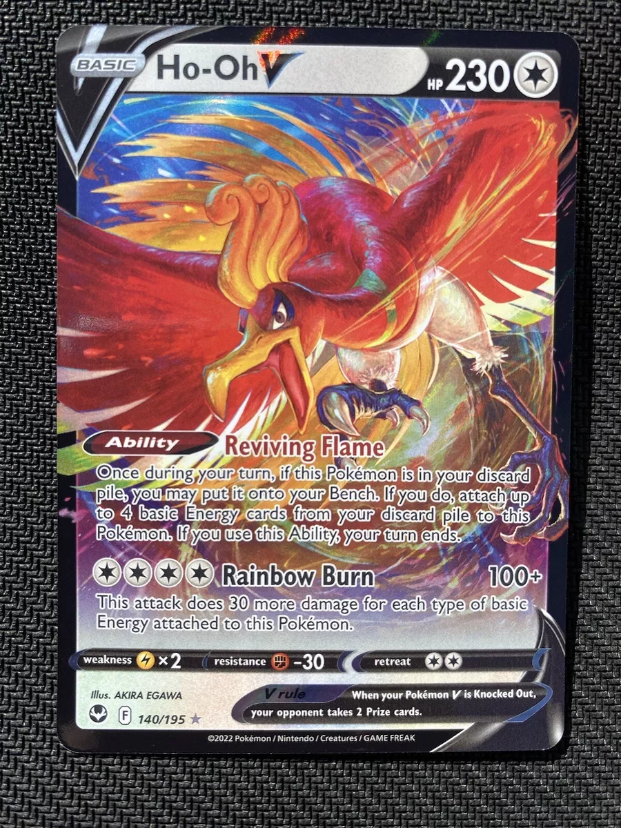  Ho-oh V 140/195- Silver Tempest - Pokemon Ultra Rare