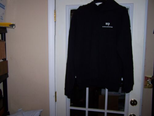 New STAN DARD ISSUE Black Heavy All Cotton Hoodie-Made USA-MP Alumni Assosiation - Picture 1 of 9