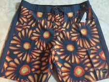 O  Neil Sunburst Swim Trunk  s Waist 36 Stretch Unlined, Drawstring, Back Pocket