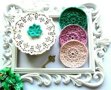 6 Face pads Cotton sponges Makeup remover pads Face rounds Crochet scrubbies