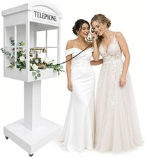 Telephone Booth Audio Guest Book Phone Booth Stand for Wedding Party Decoration